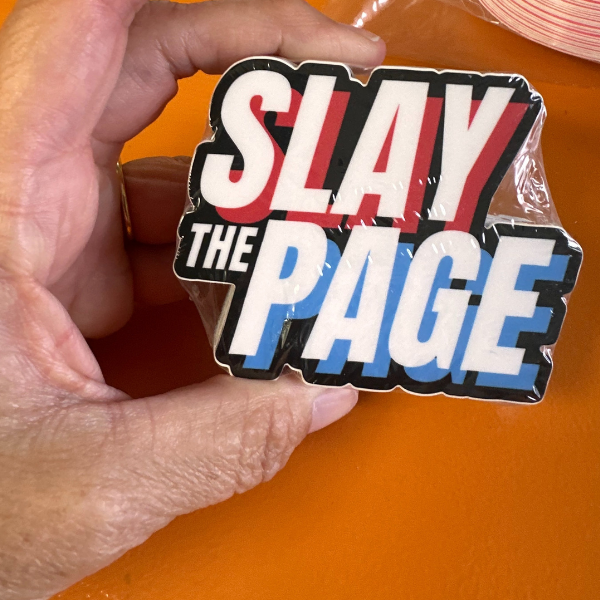 Slay the Page Sticker