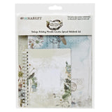 Keep all your thoughts and inspirations beautifully coordinated with this two-piece Vintage Artistry Moonlit Garden spiral notebook set. Includes one 4.5" x 6" spiral notebook with 5 tabbed pages and one 8" x 6.25" spiral notebook with 7 pages, securely held together with 1/4" white coiling. Perfect for embellishment or use in chipboard albums.