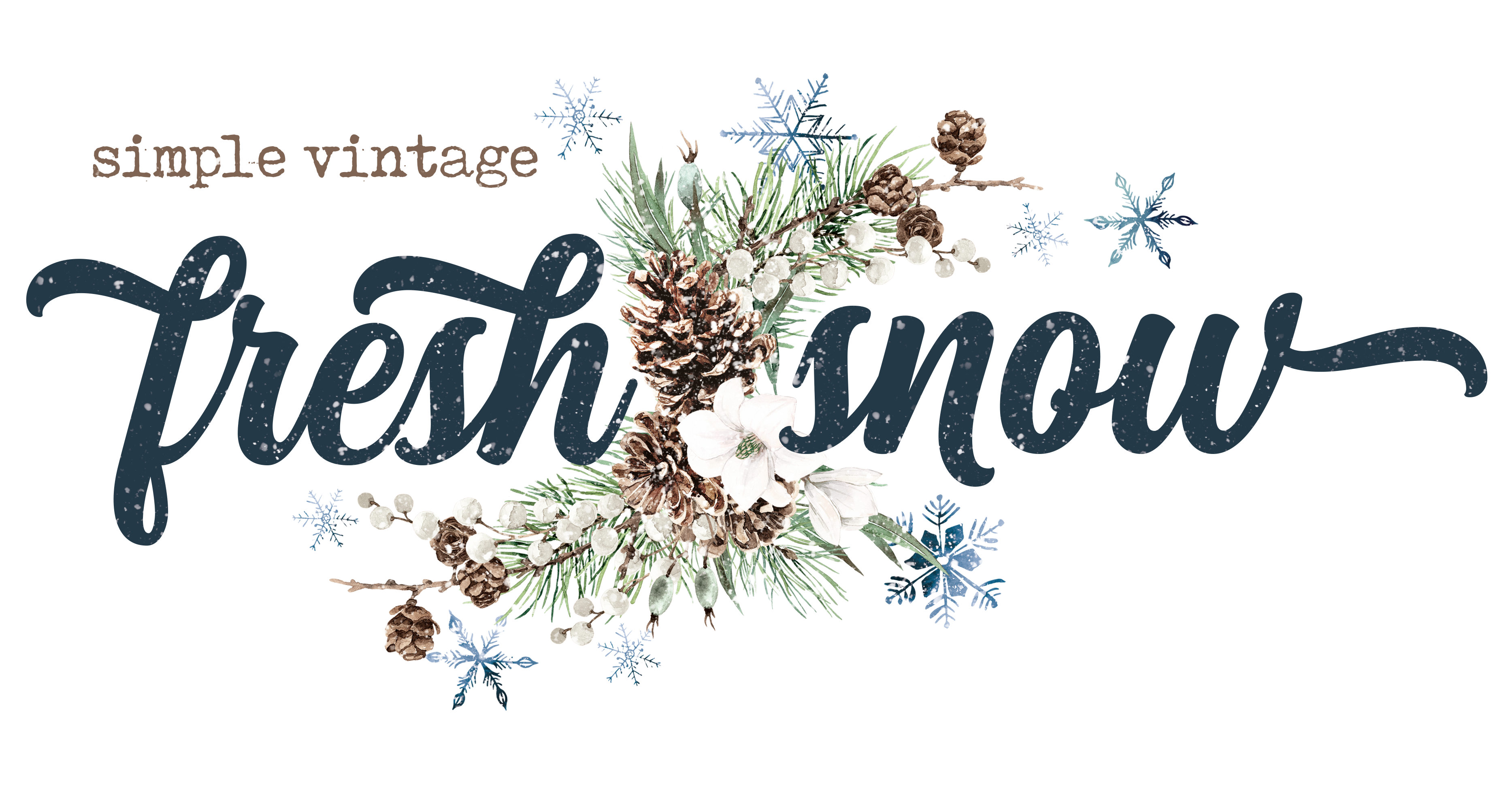 Simple Vintage Fresh Snow Page Kit