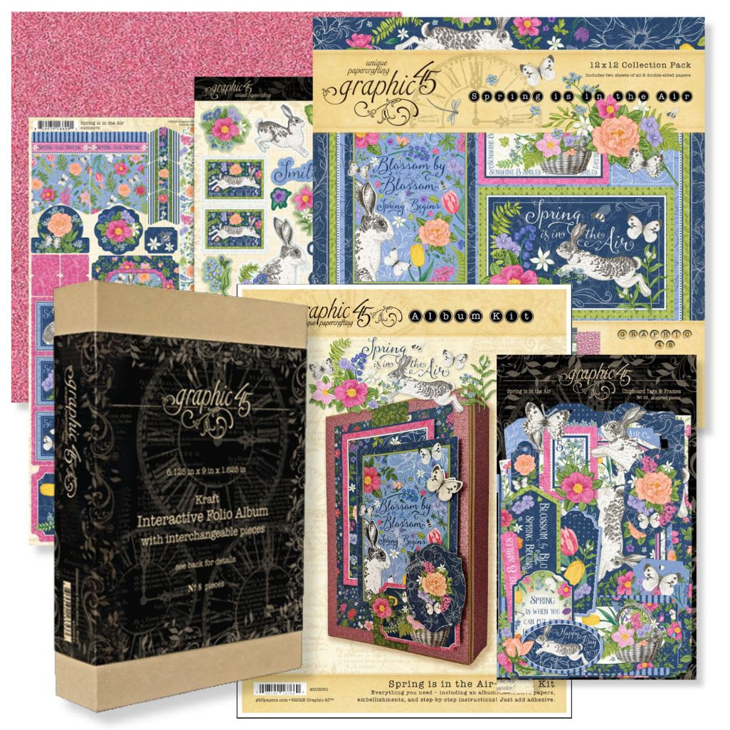 Graphic 45 Class Series Vol  2  2025 - Spring is in the Air – Interactive Folio Album
