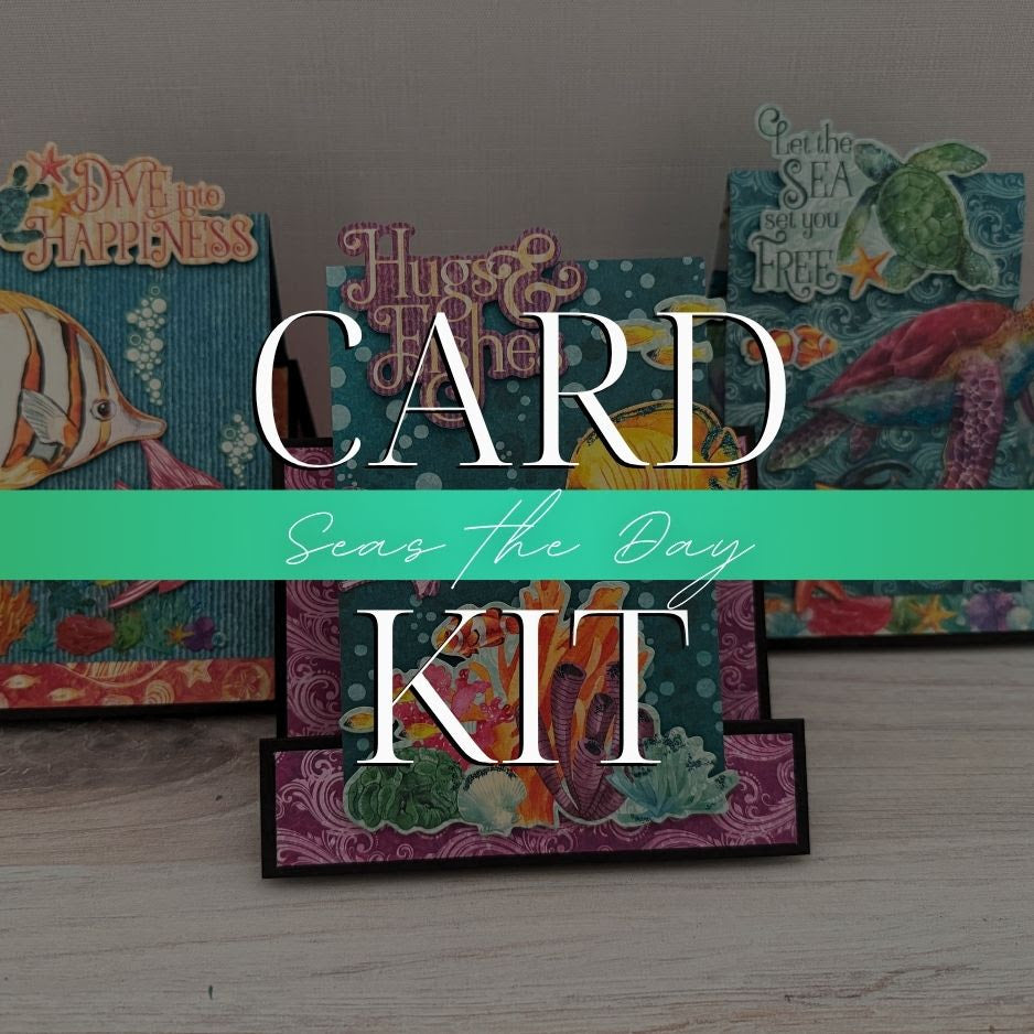 Graphic 45 Card Class Series Vol 4 2025 - Seas the Day – Faux Step Card Set