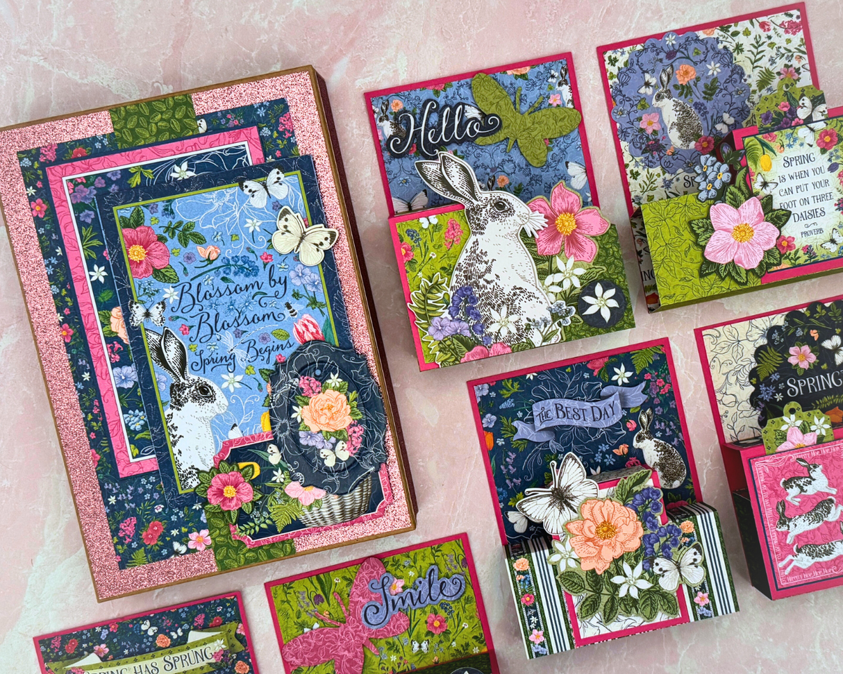 Graphic 45 Card Class Series Vol 2 2025 - Spring is in the Air – Pop-Up Card Set