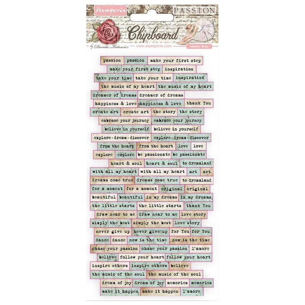 Passion Quotes Chipboard