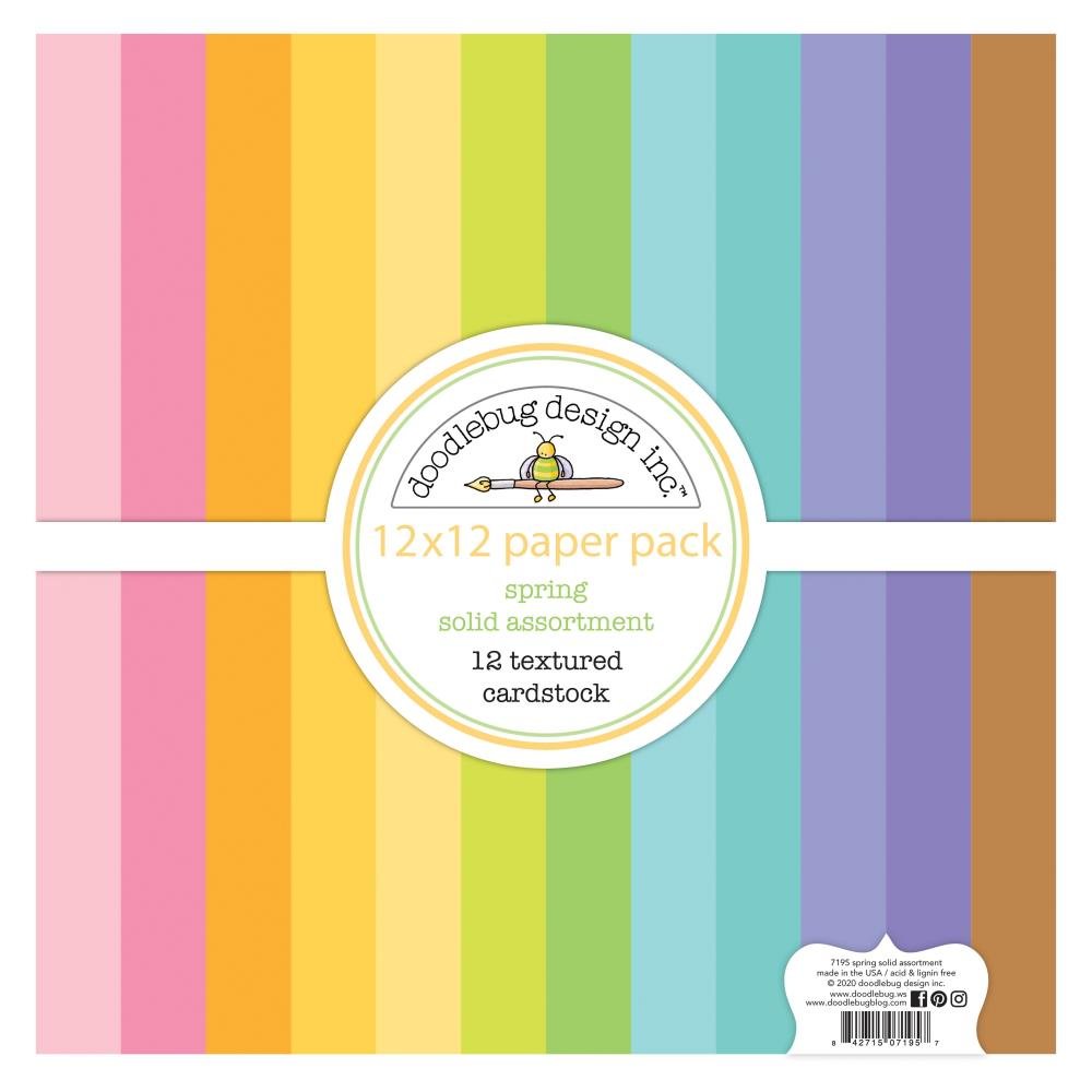 Spring - 12x12 Solid Assortment Cardstock