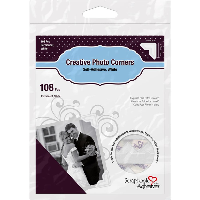 Creative Photo Corners (White) by Scrapbook Adhesives