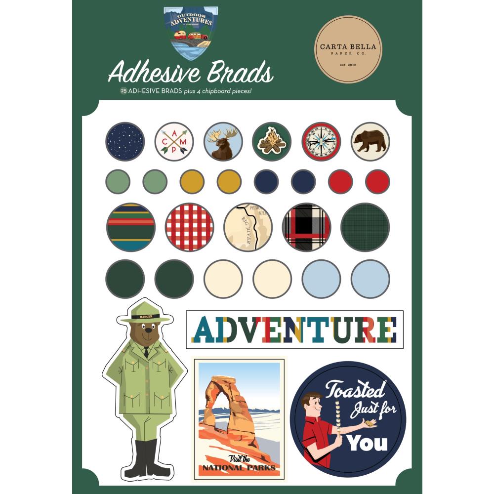 Outdoor Adventures Adhesive Brads