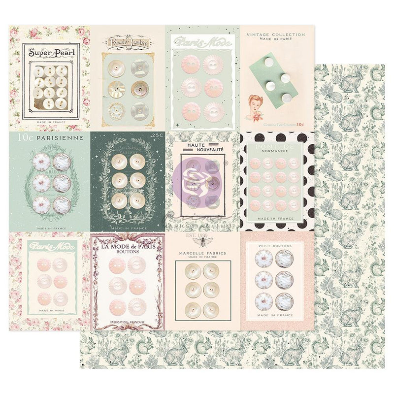 My Sweet Collection "Parisian Buttons" Double-Sided Card Stock