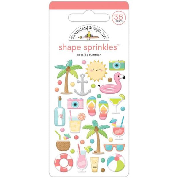 Doodlebug Shape Sprinkles - Seaside Summer