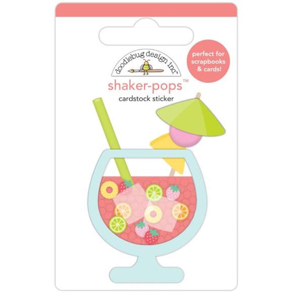 Doodlebug Shaker-pops 3D Stickers - Fruit Cocktail