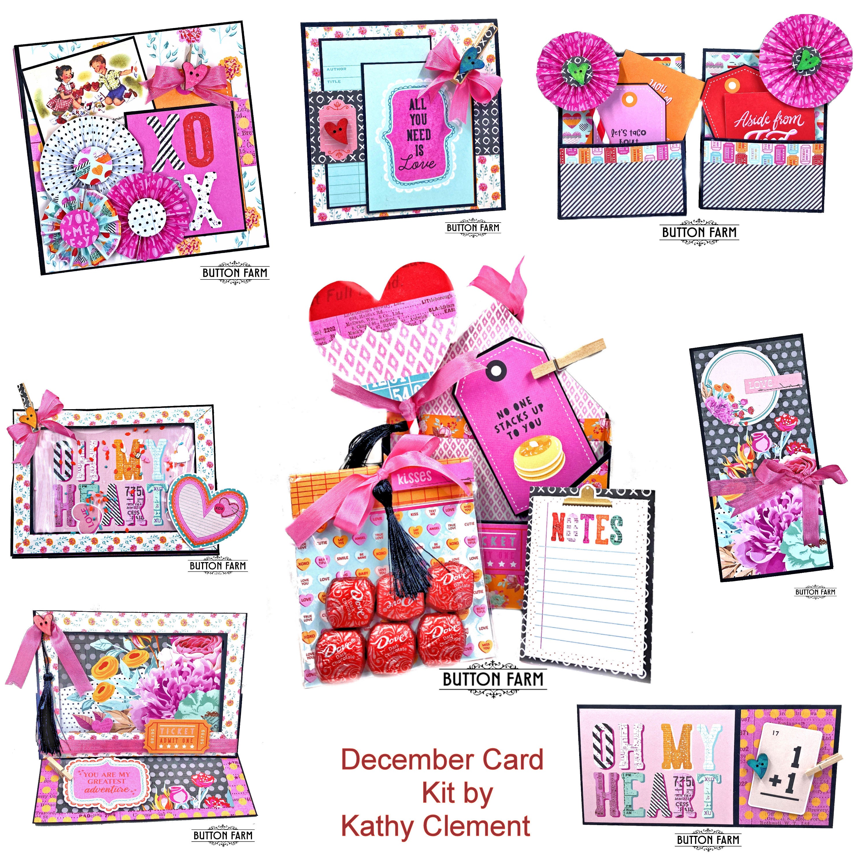 Heart Eyes Card Kit by Kathy Clement