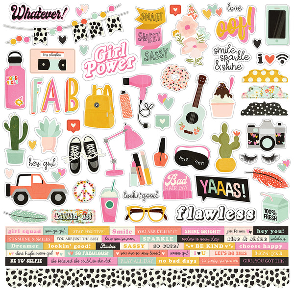Kate & Ash Combo Sticker by Simple Stories