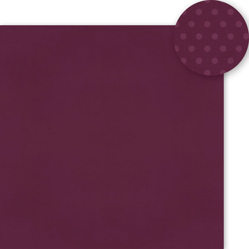 Color Vibe 12x12 Textured Cardstock - Mulberry