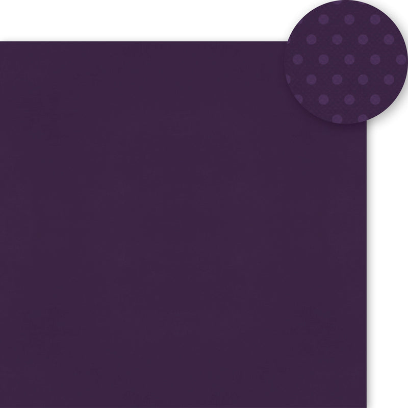 Color Vibe 12x12 Textured Cardstock - Eggplant