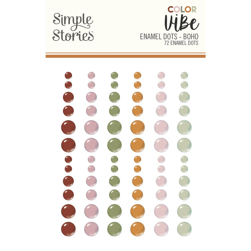 Color Vibe Enamel Dots - Boho