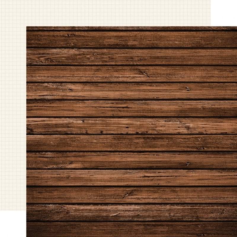 Color Vibe 12x12 Textured Cardstock - Elm/Cream Grid