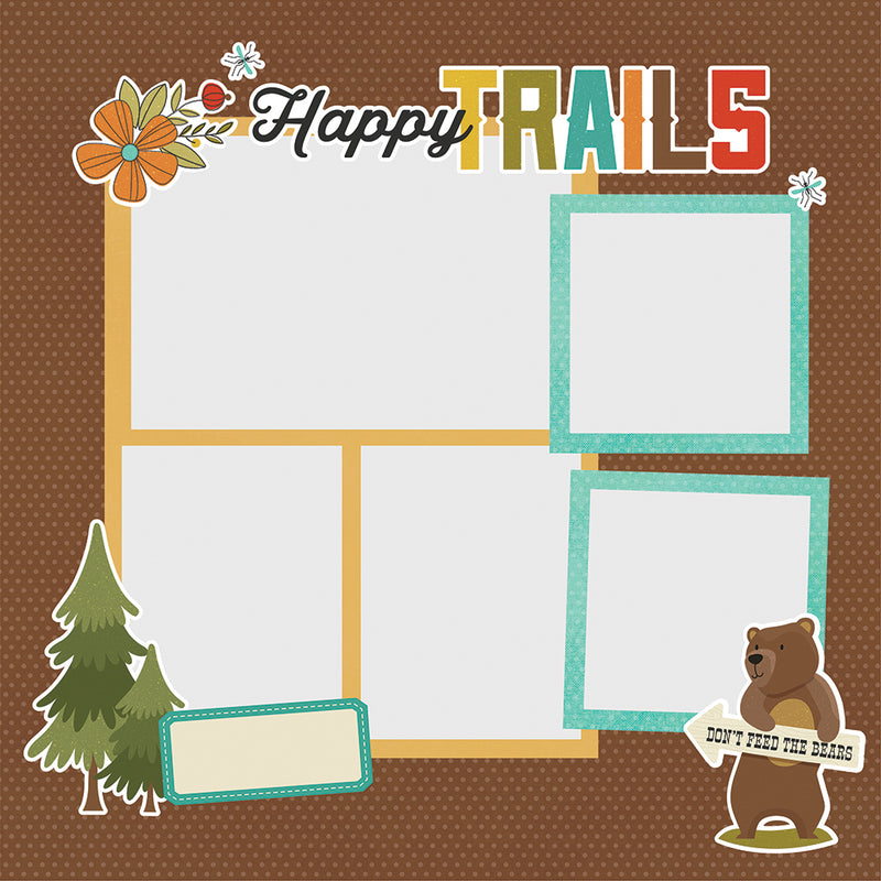 Simple Pages Page Pieces - Happy Trails