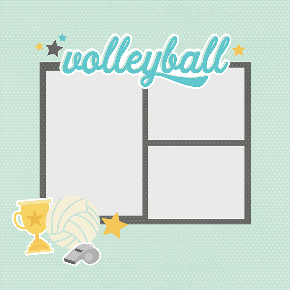 Simple Pages Page Pieces - Volleyball