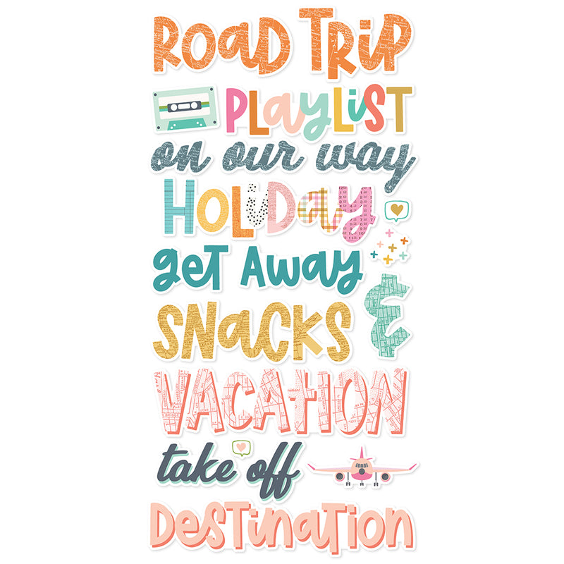 Let's Go - Foam Stickers