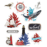 Simple Vintage Vintage Seas Layered Stickers