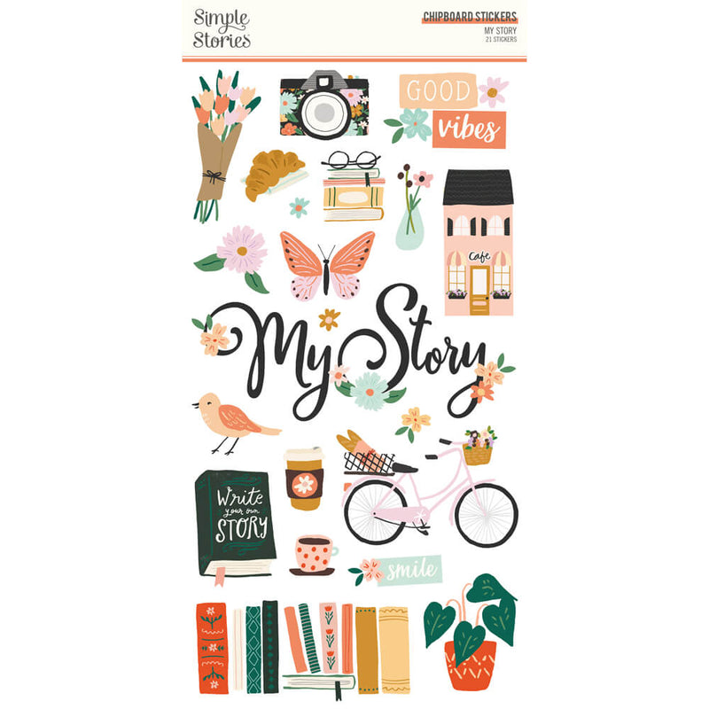 My Story - 6x12 Chipboard Stickers