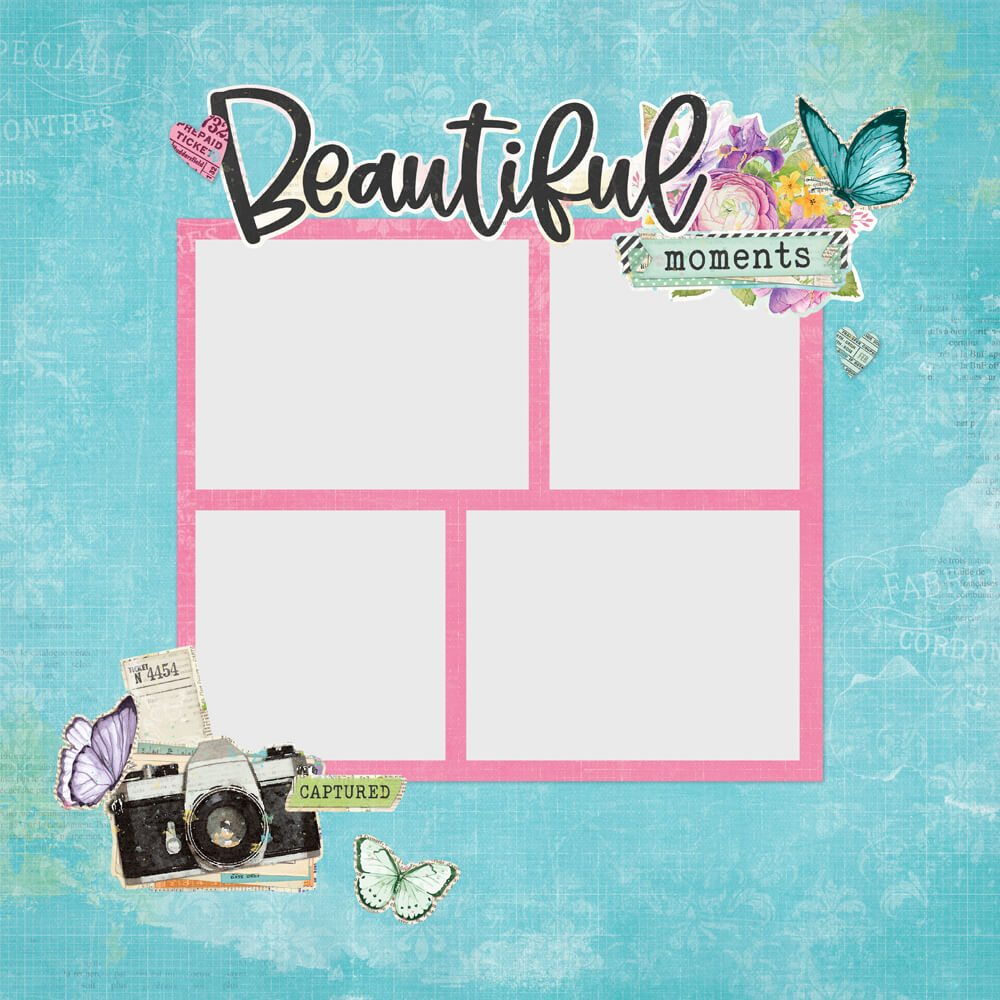 Simple Pages Page Pieces - Simple Vintage Life In Bloom