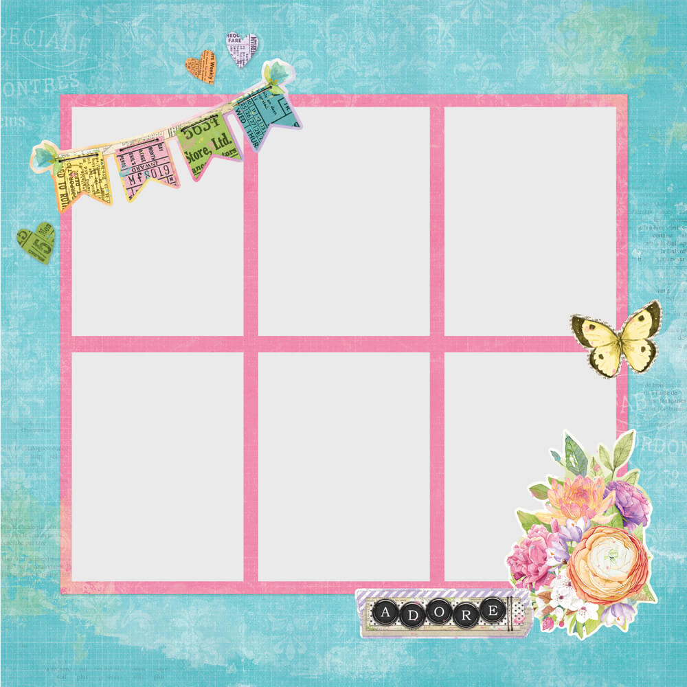 Simple Pages Page Pieces - Simple Vintage Life In Bloom