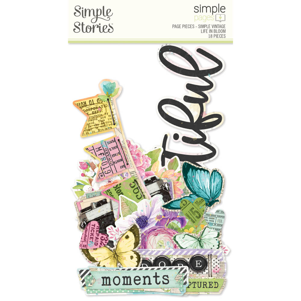 Simple Pages Page Pieces - Simple Vintage Life In Bloom