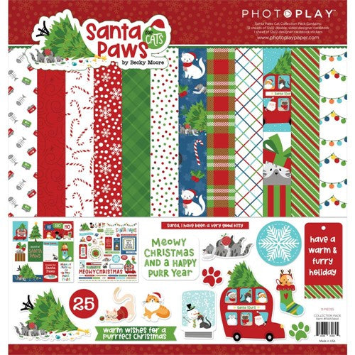 Santa Paws Collection - 12 x 12 Collection Pack - Cat
