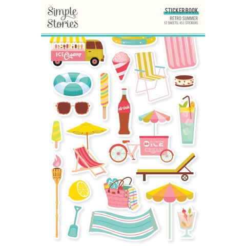 Retro Summer - Sticker Book