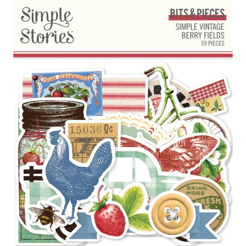 Simple Vintage Berry Fields - Bits & Pieces