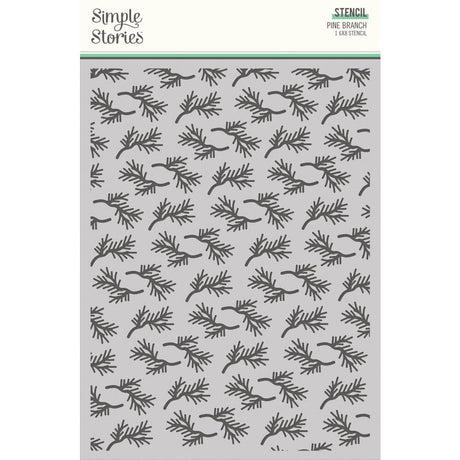 Trail Mix - 6x8 Stencil - Pine Branch