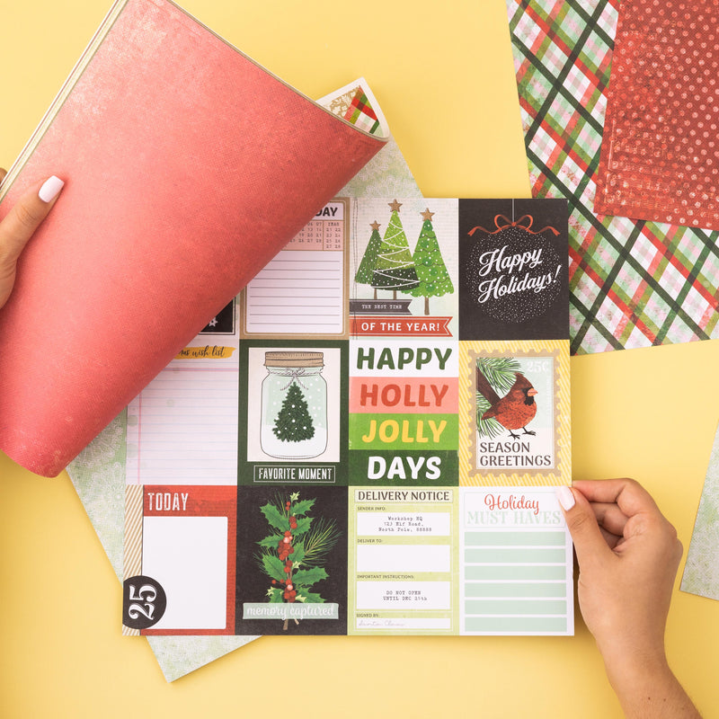 Evergreen & Holly Double-Sided 12x12 Paper Pack