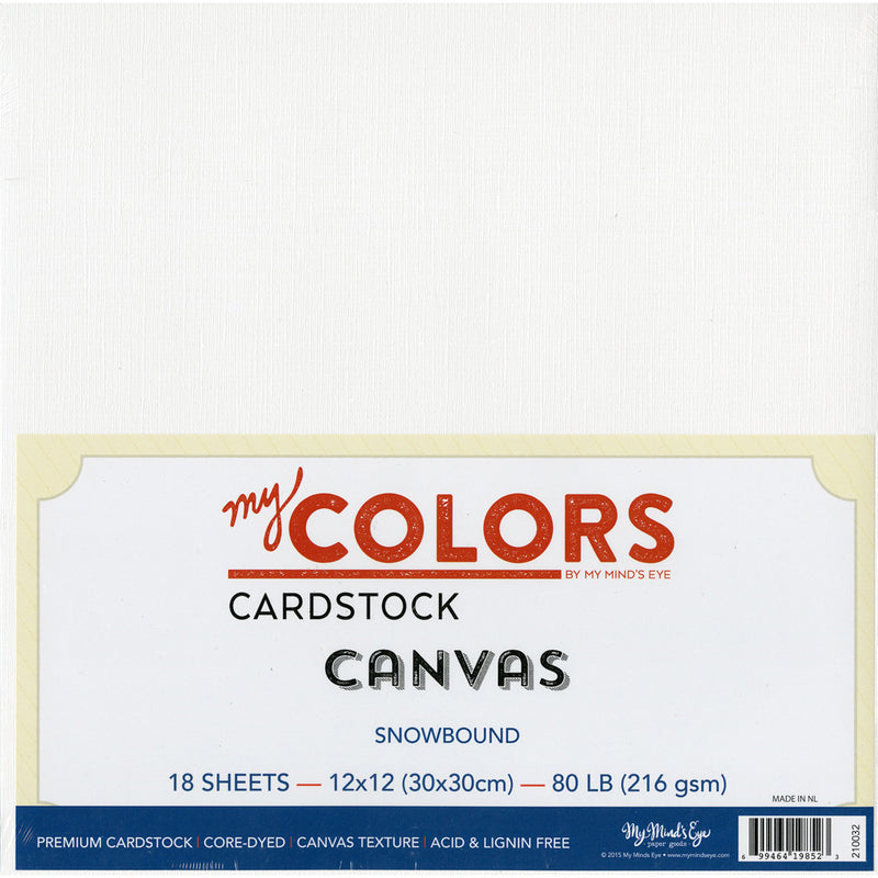 My Colors Heavyweight Cardstock Bundle - Snowbound Canvas
