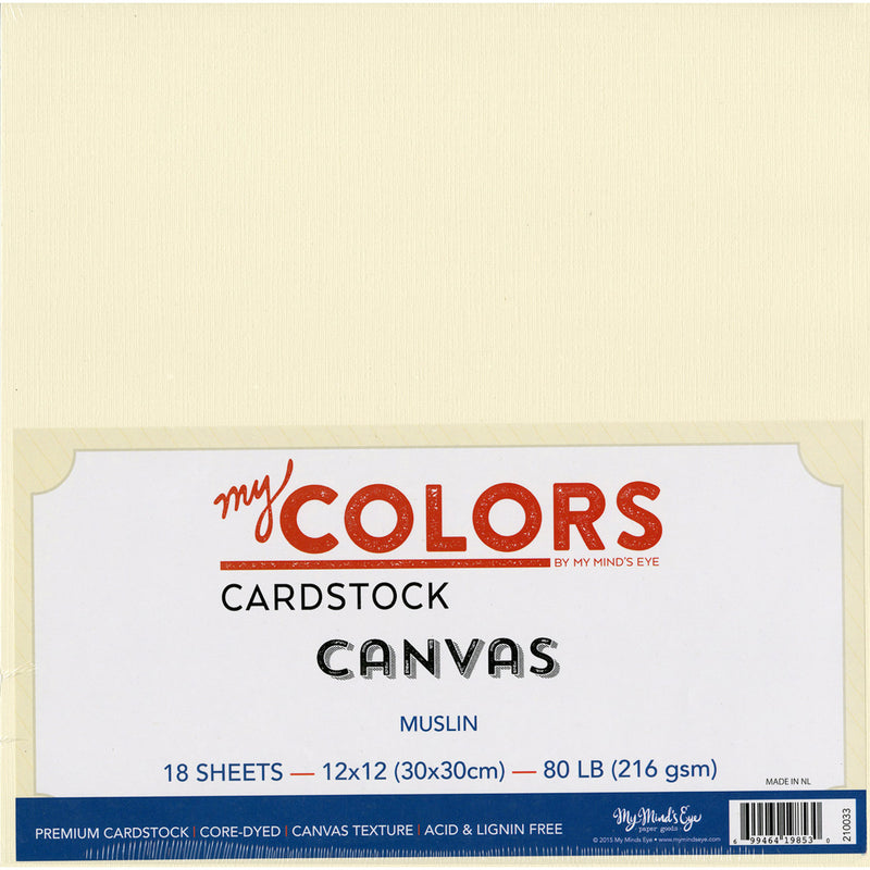 My Colors Heavyweight Cardstock Bundle - Muslin Canvas