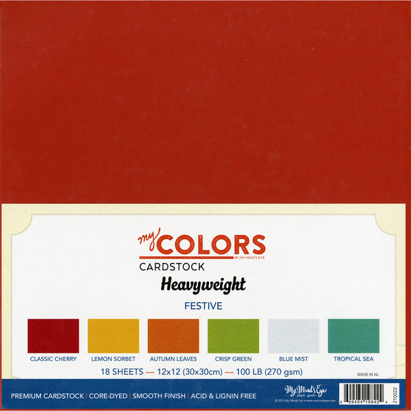 My Colors Heavyweight Cardstock Bundle - Festive
