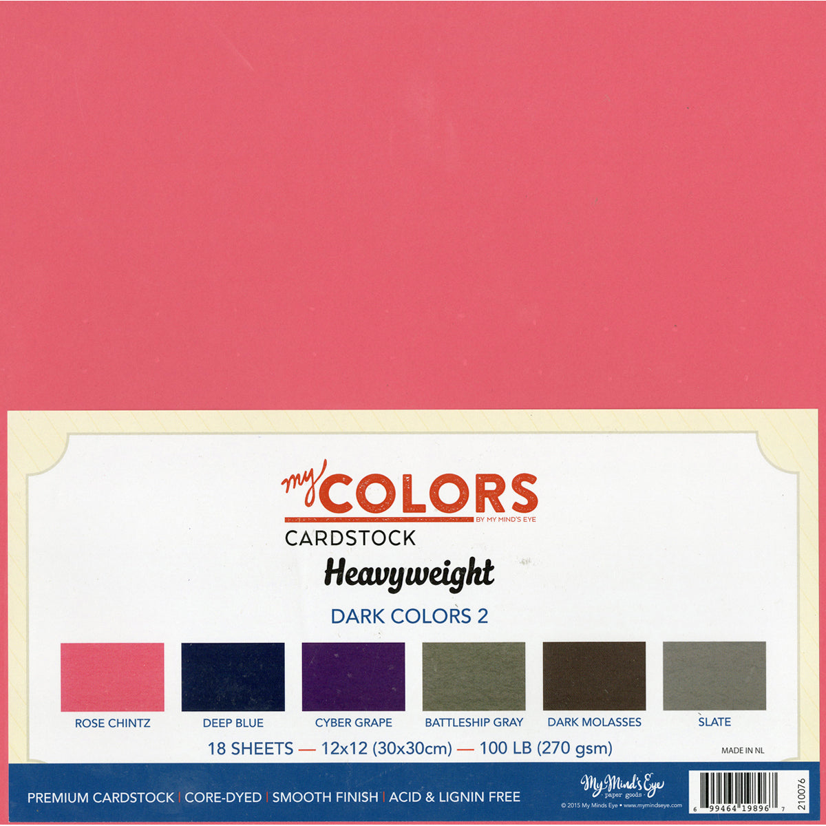 My Colors Heavyweight Cardstock Bundle - Darks 2