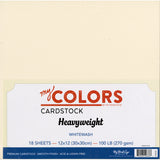 My Colors Heavyweight Cardstock Bundle - Whitewash
