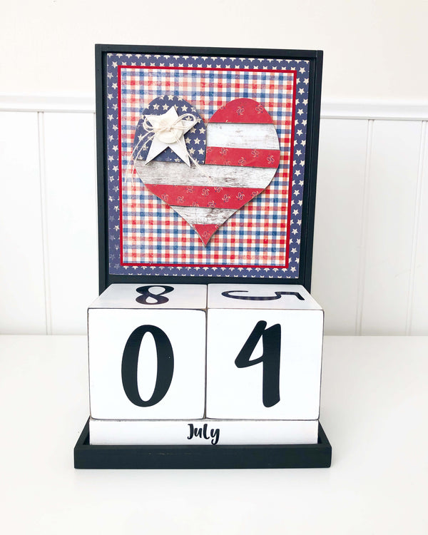 Block Countdown - July / Country Kit