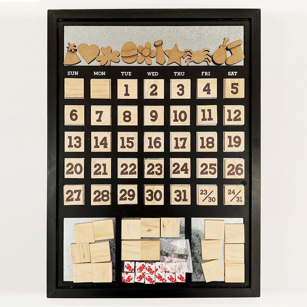 MAGNETIC CALENDAR - FRAME BLACK