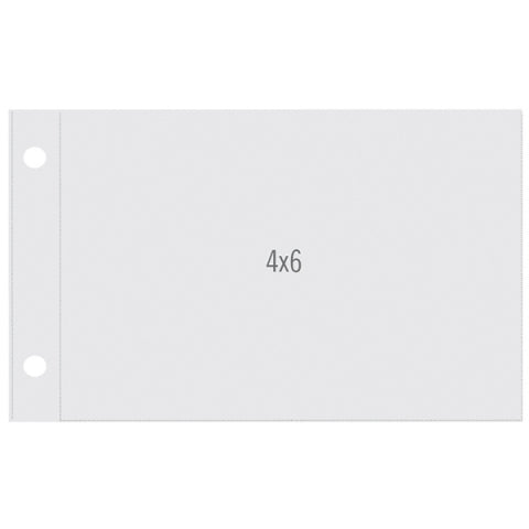 Sn@p! Horizontal  Pocket Pages For 4"X6" Binders 10/Pkg