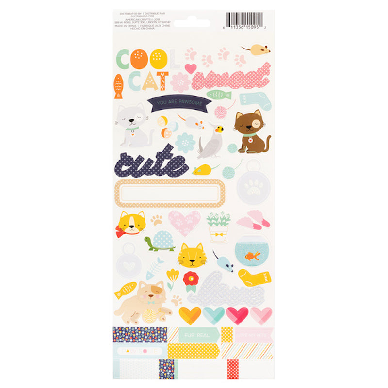 Cats Playful Pets Sticker Sheet