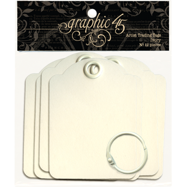 Artist Trading Tags – Ivory