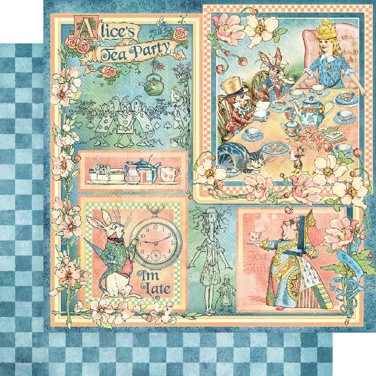 Alice's Tea Party 8x8 Paper Pad