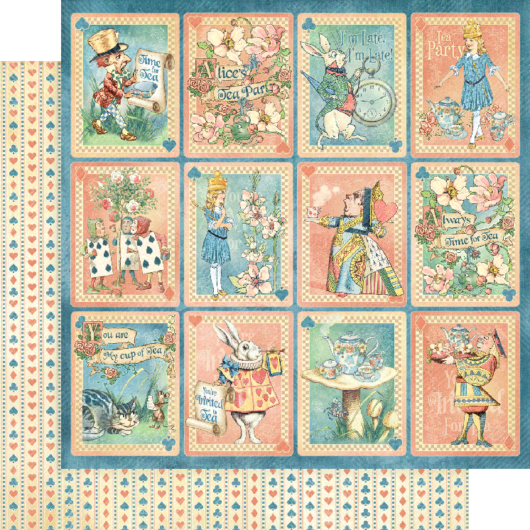 Alice's Tea Party 8x8 Paper Pad