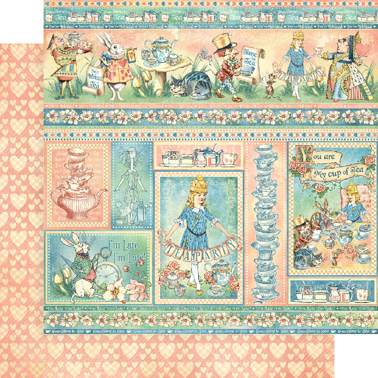 Alice's Tea Party 8x8 Paper Pad