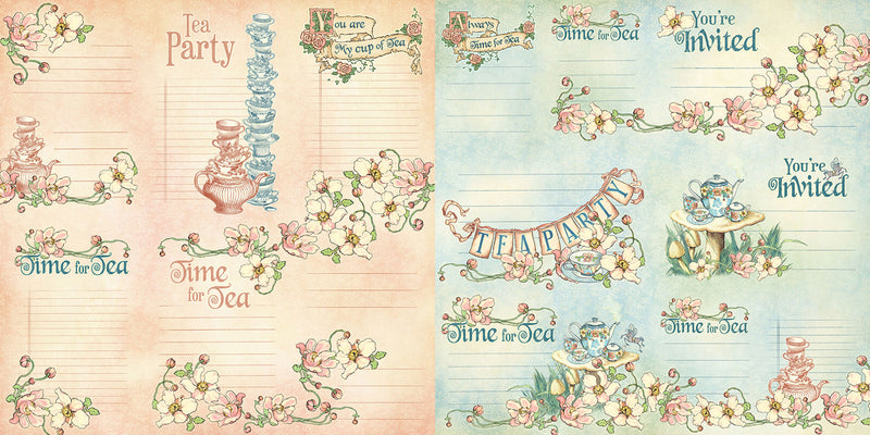 Alice's Tea Party Journaling Cards