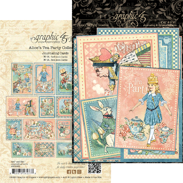 Alice's Tea Party Journaling Cards