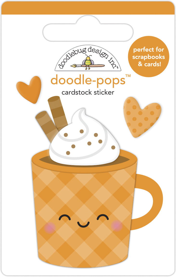 Doodle-Pops 3D Cardstock Sticker - Pumpkin Spice