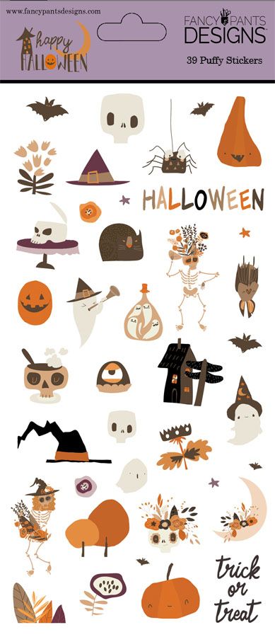 Happy Halloween - Puffy Stickers