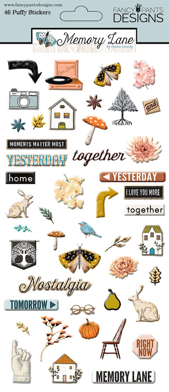 Memory Lane- Puffy Stickers